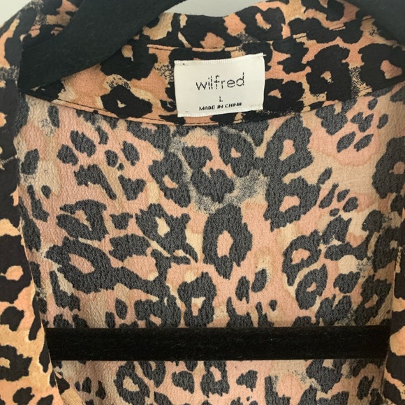 Wilfred Leopard Print Button Down Dress - Picture 2 of 8